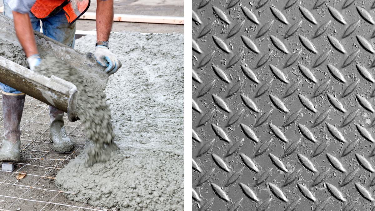 concrete heavier than steel