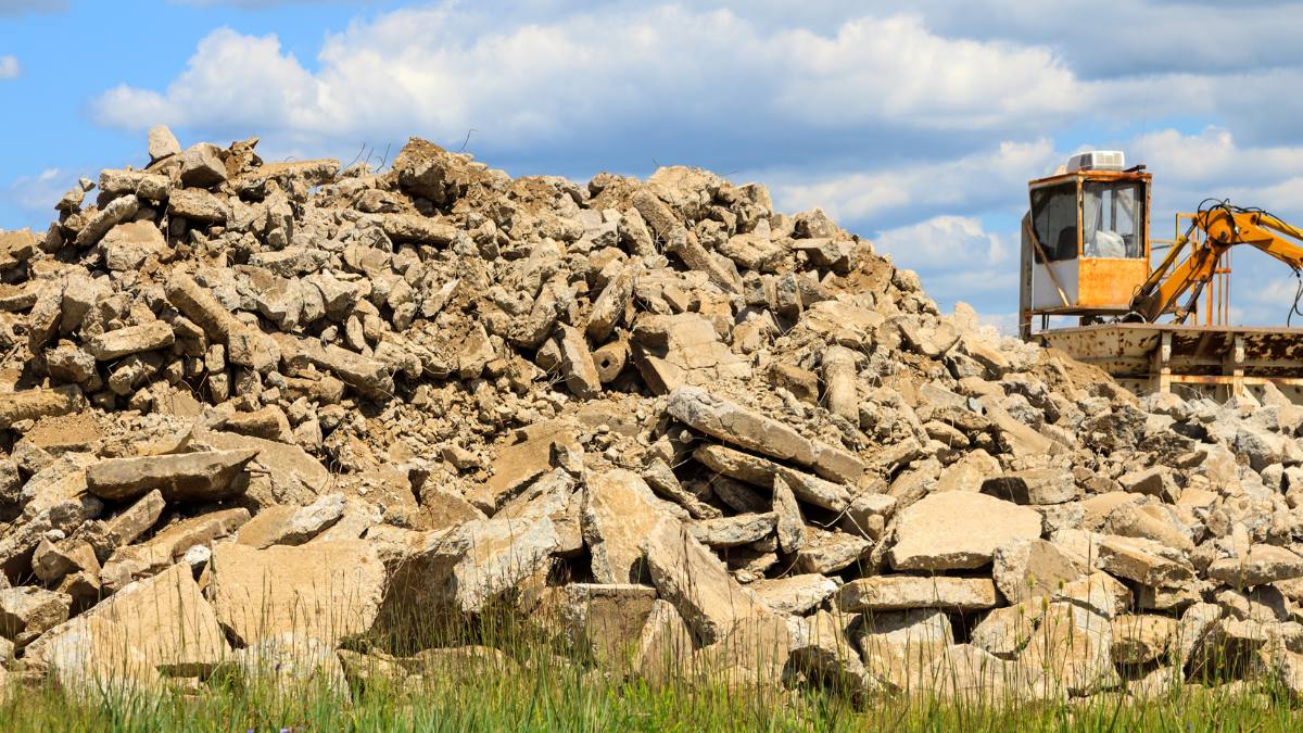 recycled concrete