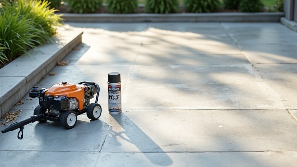 pristine concrete unwanted stains deep cleaning regular maintenance
