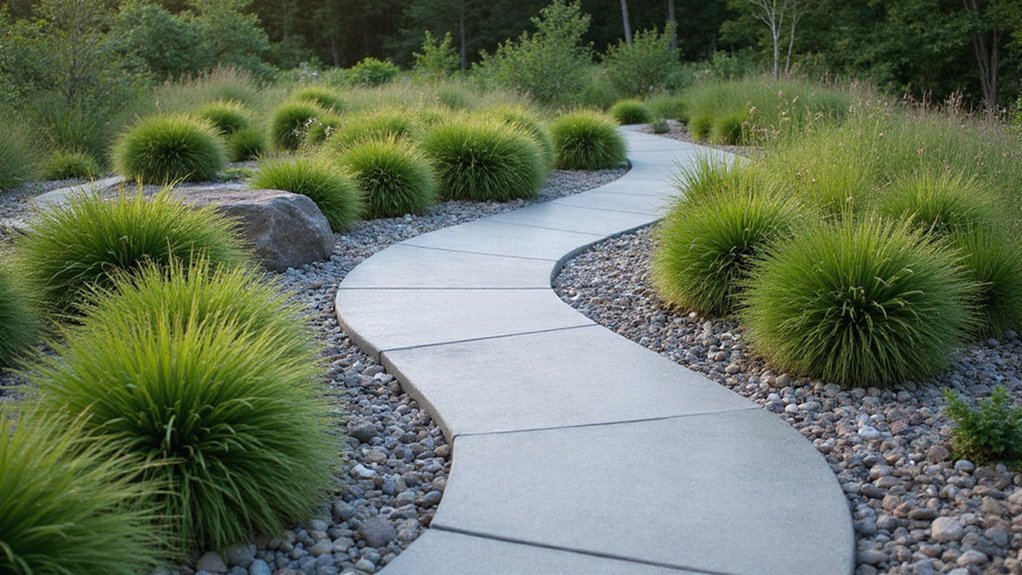 seamless concrete landscape incorporation